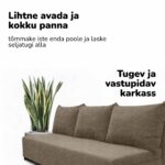 KAHEKOHALINE LAHTIKÄIV DIIVANVOODI ILMA KÄETUGEDETA LIGHT - pilt 6