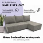 NURGADIIVANVOODI LAHTIKÄIV LIGHT