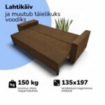 KAHEKOHALINE LAHTIKÄIV DIIVAN LAUAKESE JA TUMBADEGA X COMBO - pilt 5